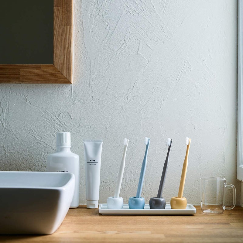 Muji Porcelain Toothbrush Stand (Gray) - Image 3